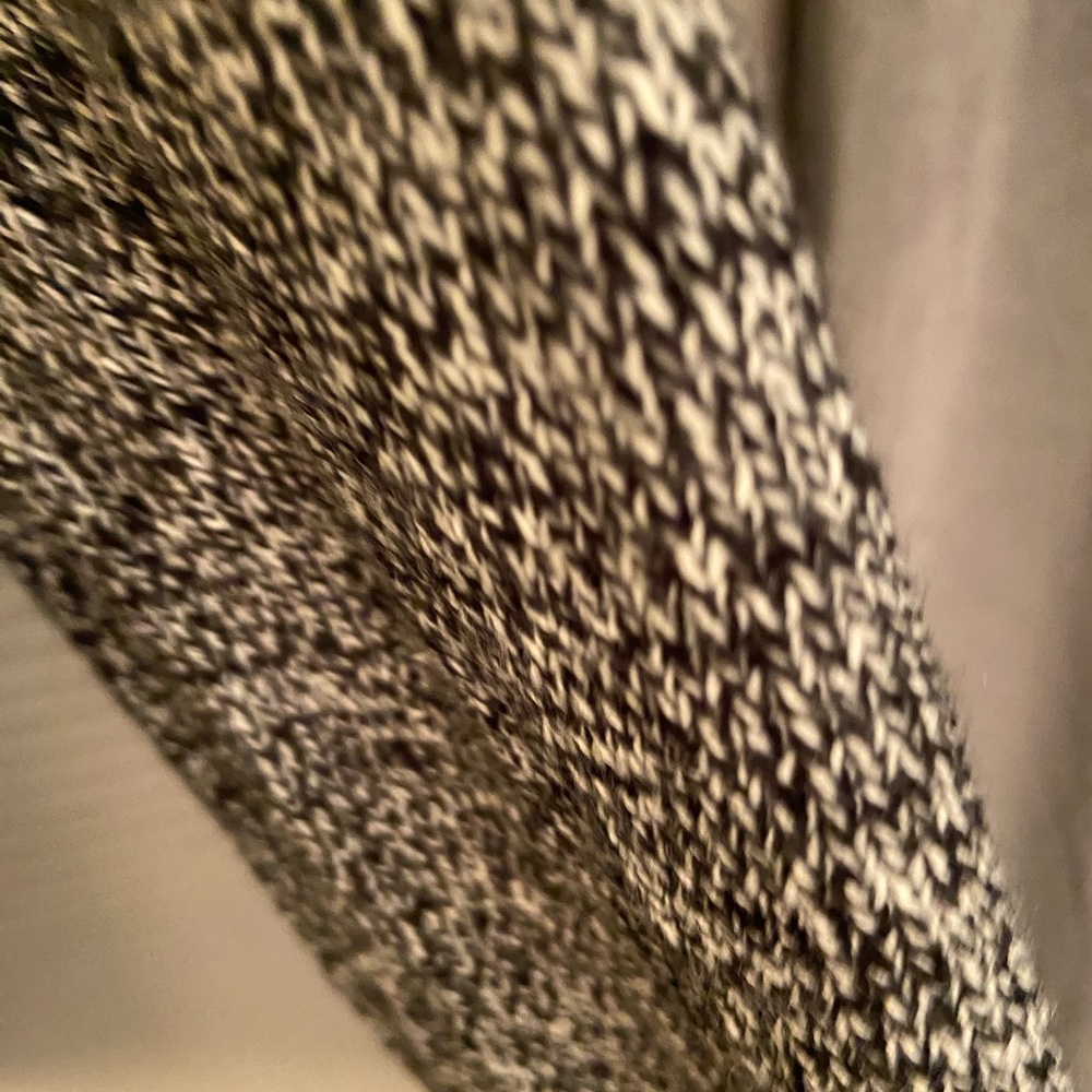 Chic Cowl Neck Sweater in Gray and Cream By Derek Love - Picture 7 of 13